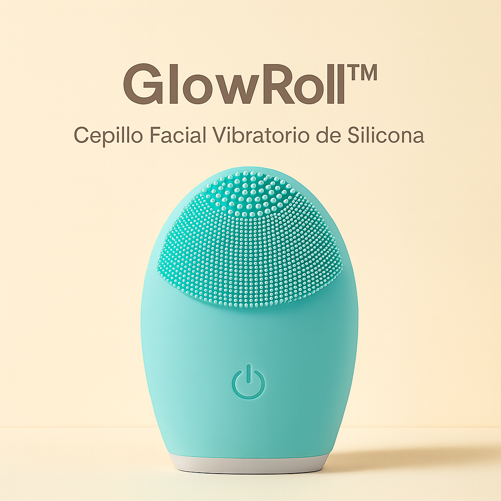 GlowRoll™ – Cepillo Facial Vibratorio de Silicona